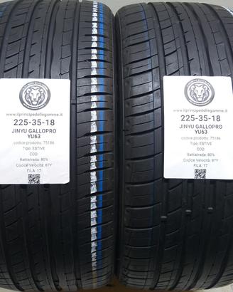 2 GOMME 225 35 18 JINYU A75186
