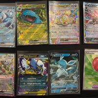 Lotto carte pokemon rare