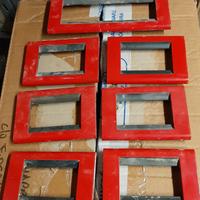 LOTTO Placca BTicino Living Classic 15 pz ROSSO
