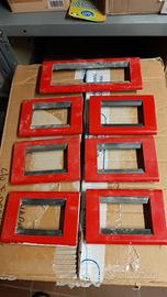 LOTTO Placca BTicino Living Classic 15 pz ROSSO