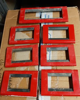 LOTTO Placca BTicino Living Classic 15 pz ROSSO
