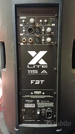 COPPIA CASSE AMPLIFICATE FBT X-LITE 115A 1500W