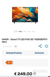 Ricambi TV Haier H32K85FFX...
