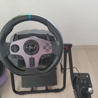 Pxn gaming wheel v9 con volante pedaliera e cambio