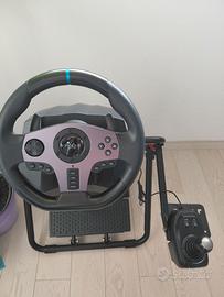 Pxn gaming wheel v9 con volante pedaliera e cambio