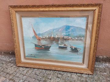 OLIO SU TELA PIETRO PIERO DELLE PIANE CON CORNICE