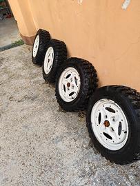 cerchi e gomme artigliate panda Sisley