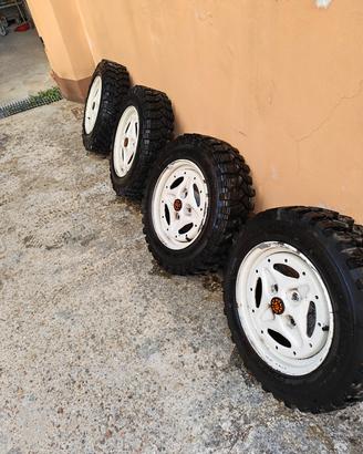 cerchi e gomme artigliate panda Sisley