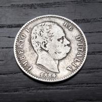 ARGENTO _ 1 lira 1884 1886 1887 ITALIA REGNO