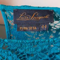 camicia tunica Luisa Spagnoli turchese tg 44