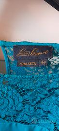 camicia tunica Luisa Spagnoli turchese tg 44