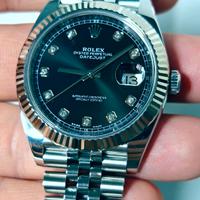 Rolex DJ 41 nero brilli 126334 jubilee 2018 full 