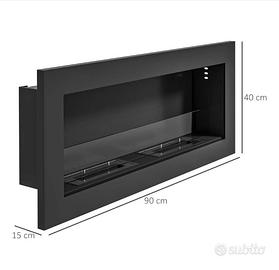 camino bioetanolo a parete o incasso