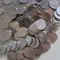 lotto 1 kg di monete tutte da 50 lire per jukebox