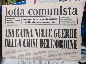 Lotta Comunista numero di novembre 2023