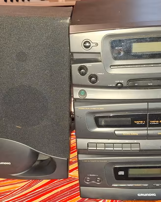 casse e stereo Grunding vintage 
