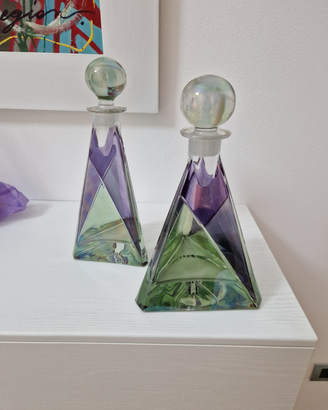 Coppia di bottiglie vintage