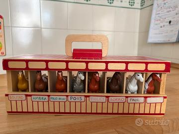 Melissa & Doug scuderia con cavalli