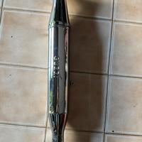 Marmitta con supporto e fascette collettore Guzzi