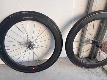 Coppia di ruote in carbonio 3T orbis T60 LTD