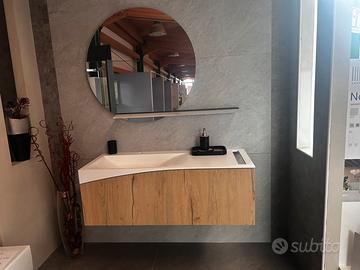 Composizione mobile bagno BMT 120 cm con specchio