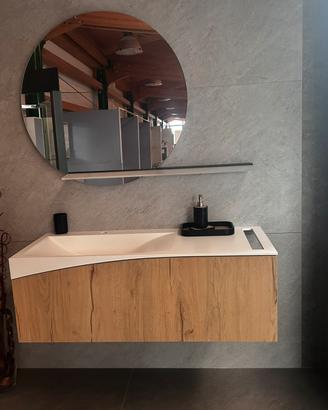 Composizione mobile bagno BMT 120 cm con specchio