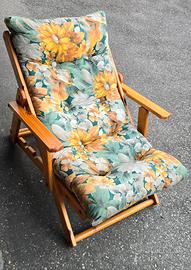 Poltrona sdraio relax imbottita