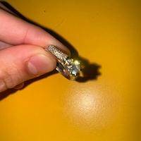 Anello argento e zircone