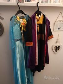 Maschere di carnevale Anna e Elsa