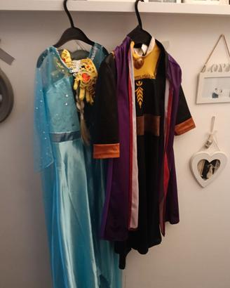 Maschere di carnevale Anna e Elsa
