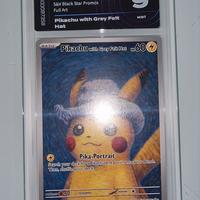 Carta Pokemon Pikachu with Grey Felt Hat(Van Gogh)