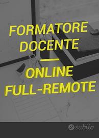 Docente formatore ONLINE