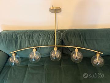 Lampadario  con sfere in vetro