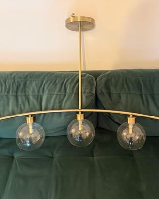 Lampadario  con sfere in vetro