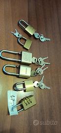 Lotto 6 lucchetti lucchetto come nuovi