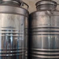 bidone acciao per olio d'oliva 