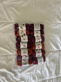 Lotto di gomitoli nuovi-Lion Brand Sock Yarn 