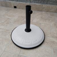 Base Ombrellone Tonda in cemento Bianco 15kg