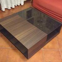 Tavolino basso Poliform Class rovere e marmo