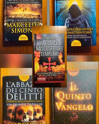 Libri genere Thriller/storici  