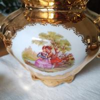 servizio da the in oro zecchino 