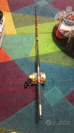 Canna da pesca mare mulinello Gladiator 12/0 , can