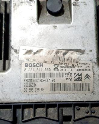Centralina motore peugeot 206 1.6hdi 