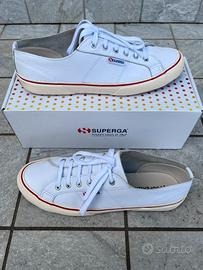 Superga 2490 Bold Leather White - Taglia 46