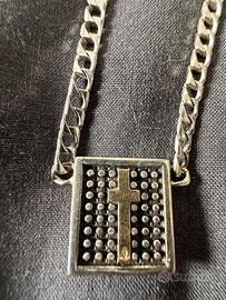Collana in argento con croce unisex Pianegonda
