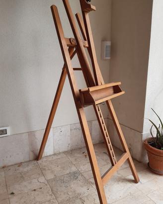 cavalletto in legno per dipingere