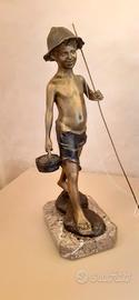 SCULTURA IN BRONZO "PESCATORELLO"