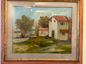 Quadro a olio su tela