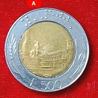 MONETA DA LIRE 500 1988
