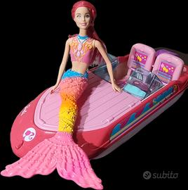 Barbie sirena con motoscafo